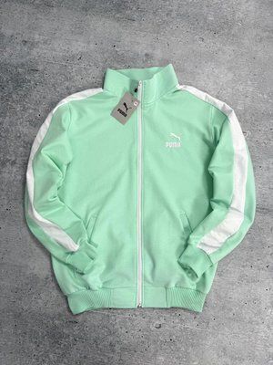 Зип-худи мужская Puma мятная весенняя летняя осенняя спортивная кофта воротник-стойка двунитка повседневная XL 2611874295 фото