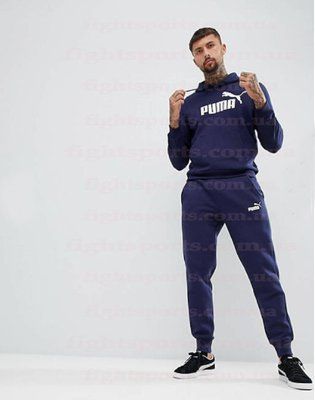 Крутой Мужской Спортивный костюм легкий весенний для прогулок синий PUMA XL 2081715666 фото