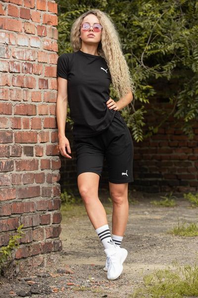 Шорти футболка Puma чорний комплект чоловічий літній повсякденний 2607387117 фото