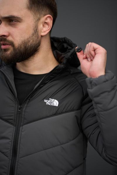 Куртка мужская осенняя весенняя базовая TNF серая непродуваемая 2491372798 фото