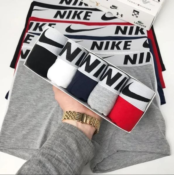Чоловічі труси Найк (Nike) Набір з 5 штук, Набір Чоловічої нижньої білизни - бавовняні M 2348526649 фото