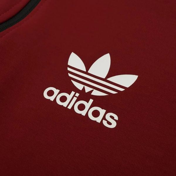 Толстовка чоловіча Adidas червона весняна літня осіння кофта комір стійка двонитка повсякденна XL 2611262875 фото