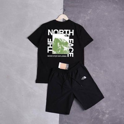 Комплект чоловічий The North Face чорний шорти футболка літній повсякденний XXL 2608426846 фото