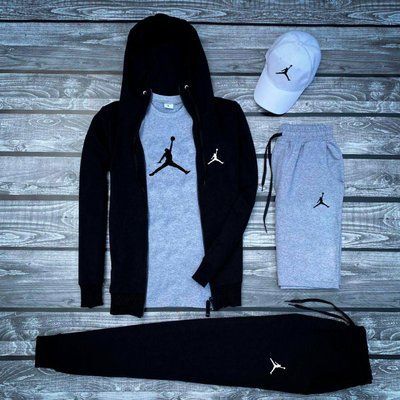 Спортивный костюм мужской Джордан шорты кепка Комплект Jordan осень весна XXL 2615111176 фото