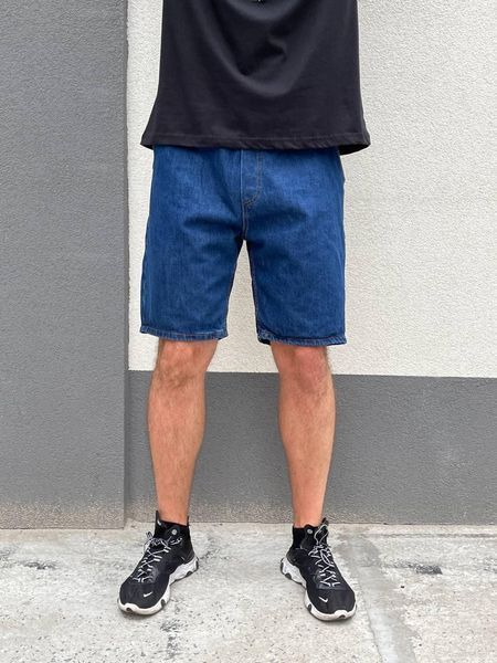 Шорты мужские джинсовые МОМ повседневные темно синие 33 2593019392 фото