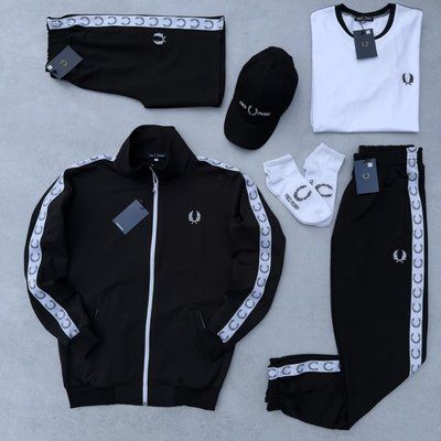 Спортивный костюм Fred Perry мужской футболка шорты кепка весна осень лето фред перри L 2630813246 фото