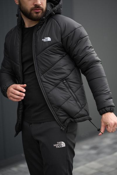 Куртка мужская осенняя весенняя базовая TNF черная непродуваемая 2491372810 фото