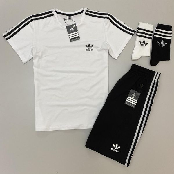 Спортивний Костюм Чоловічий Літній Adidas шорти футболка спортивний комплект 2607387119 фото