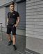 Спортивний комплект чоловічий Adidas чорний футболка шорти барсетка костюм літній адідас трикотажний повсякденний 3XL 2656629620 фото 10