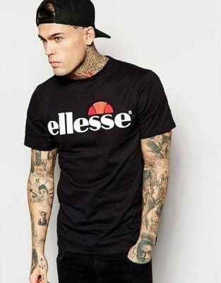 Футболка чоловіча Ellesse чорна бавовняна теніска вільного крою 2603708613 фото