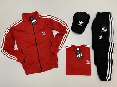 Спортивный костюм мужской Адидас Adidas футболка кепка комплект весенний осенний XL 2623552618 фото