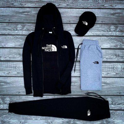 Спортивный мужской костюм The North Face шорты кепка Комплект осень весна XXL 2615079498 фото