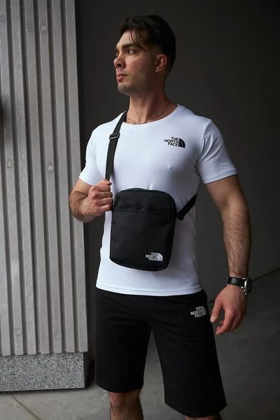 Комплект спортивный мужской The North Face футболка белая+шорты черные+барсетка летний костюм норс фейс XXL 2657550686 фото