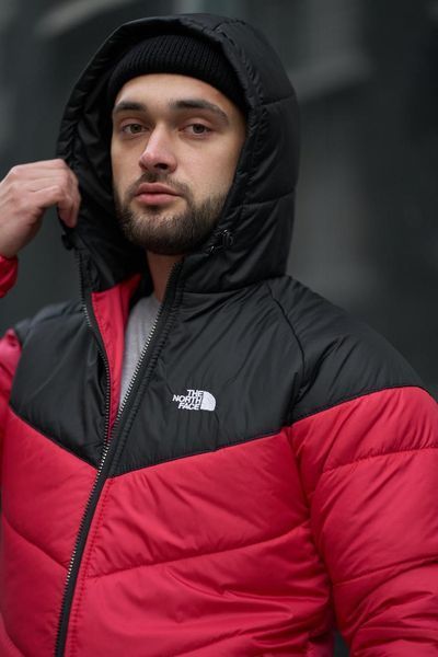 Куртка мужская осенняя весенняя базовая TNF красная непродуваемая 2491372816 фото