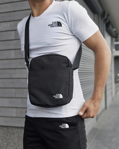 Комплект спортивный мужской The North Face футболка белая+шорты черные+барсетка летний костюм норс фейс XXL 2657550686 фото