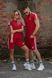 Спортивний Костюм Чоловічий Літній Adidas червоний шорти футболка спортивний комплект 2607387120 фото 9