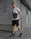 Комплект чоловічий спортивний Puma сіра футболка+чорні шорти+чорна барсетка костюм літній пума M 2656518652 фото 8