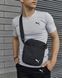 Комплект чоловічий спортивний Puma сіра футболка+чорні шорти+чорна барсетка костюм літній пума M 2656518652 фото 7