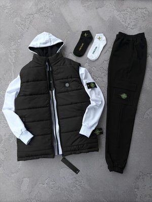 Спортивный костюм мужской стон айленд stone island комплект жилетка осенний весенний набор 3в1 XXL 2628440497 фото