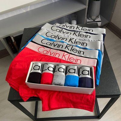 Мужские трусы Набор из 5 штук удобные хлопковые набор мужских трусов 3XL 1795492479 фото