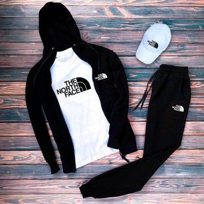 Комплект мужской спортивный TNF костюм футболка бейсболка весенний осенний XXL 2614198206 фото