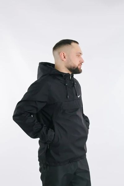 Ветровка анорак куртка мужская Найк "House" Nike черная весенняя осенняя легкая водоотталкивающая L 2490423988 фото