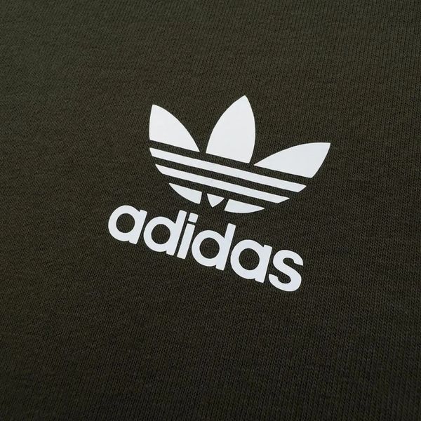 Кофта чоловіча Adidas хакі осіння весняна літня зіп-худі двунитка комір- стійка повсякденна S 2611827600 фото