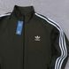 Кофта чоловіча Adidas хакі осіння весняна літня зіп-худі двунитка комір- стійка повсякденна S 2611827600 фото 3