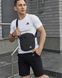 Спортивний комплект чоловічий Adidas біла футболка+чорні шорти+барсетка костюм літній адідас повсякденний L 2656631776 фото 1