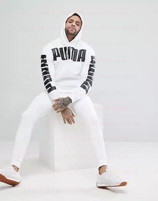 Спортивный костюм мужской Пума крутой для прогулок белый PUMA XL 1619340687 фото
