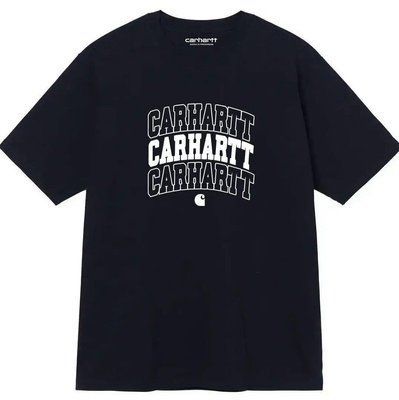 Футболка чоловіча оверсайз carhartt чорна широка бавовняна теніска вільного крою 2602625103 фото