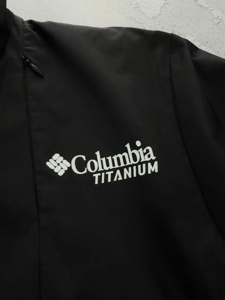 Вітровка чоловіча Columbia чорна без капюшона весна осінь куртка Коламбія з термопідкладкою XL 2661824905 фото
