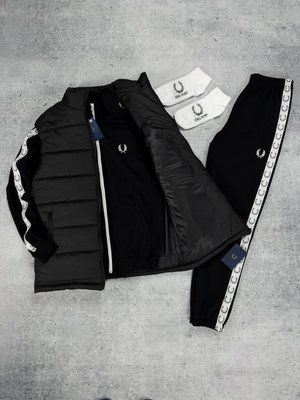 Спортивный мужской комплект Fred Perry жилетка свитшот штаны весенний Осенний M 2630262703 фото