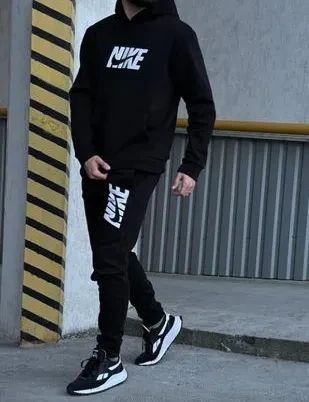 Мужской Спортивный костюм Найк теплый Осенний Nike Кофта и штаны 2353947691 фото