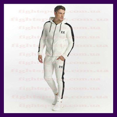 Спортивный костюм мужской стильный молодежный Андер Аромор белый UNDER ARMOUR M 1609746291 фото