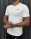 Спортивний комплект чоловічий Nike біла футболка+чорні шорти літній костюм трикотажний найк повсякденний 2655165258 фото 9
