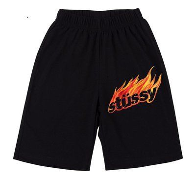 Шорти чоловічі Stussy чорні трикотажні спортивні повсякденні M 2605301037 фото