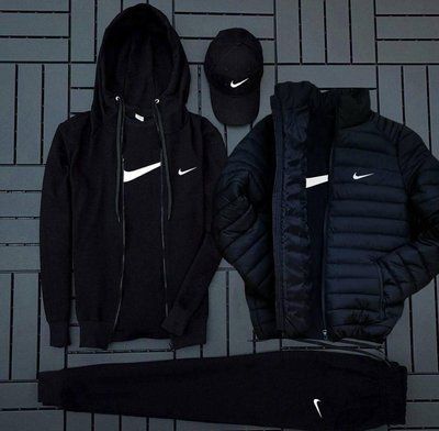 Спортивный костюм мужской Найк NIKE куртка футболка кепка весенний осенний комплект XL 2614330721 фото