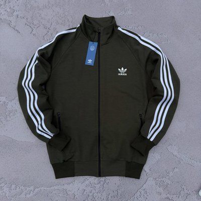 Кофта мужская Adidas хаки осенняя весенняя летняя зип-худи двунитка воротник- стойка повседневная XL 2611827603 фото