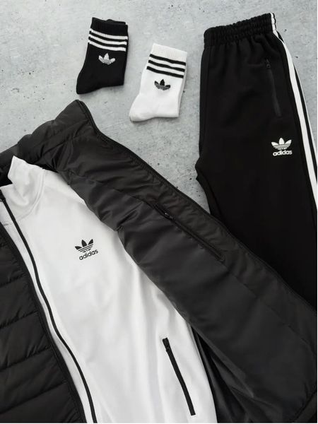 Спортивний костюм чоловічий Адідас Adidas жилет шкарпетки комплект з олімпійкою весняний осінній 2623425320 фото