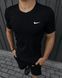 Спортивний комплект чоловічий Nike чорний футболка шорти літній костюм трикотажний найк повсякденний 2655165259 фото 9