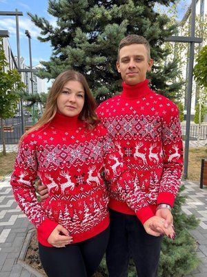 Модель "Різдвяний олень" з горлом червоний 2384778127 фото