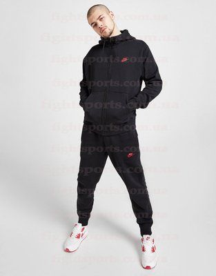 Мужской Спортивный костюм найк весенний для бега легкий черный NIKE L 1619218384 фото
