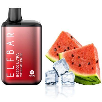 Elf Bar BC5000 Ultra POD 5% Watermelon Ice - Арбуз Лед (Подзаряжаемый) 5000ul4 фото