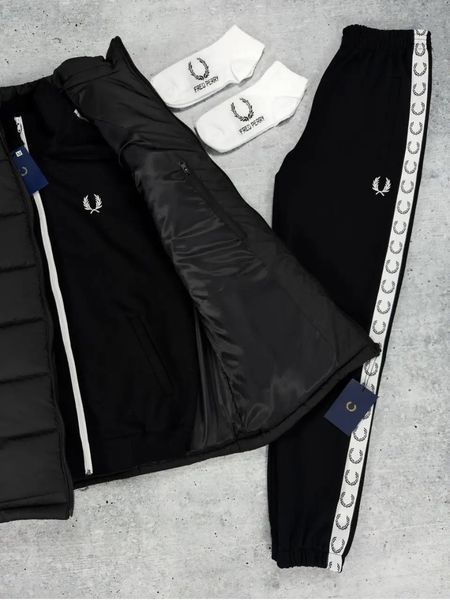 Спортивный мужской комплект Fred Perry жилетка свитшот штаны весенний Осенний XL 2630262705 фото