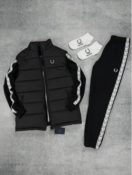 Спортивный мужской комплект Fred Perry жилетка свитшот штаны весенний Осенний XL 2630262705 фото