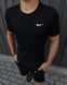 Спортивний комплект чоловічий Nike чорний футболка шорти літній костюм трикотажний найк повсякденний M 2656650027 фото 6