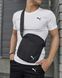 Комплект чоловічий спортивний Puma біла футболка+чорні шорти+чорна барсетка костюм літній пума M 2656523032 фото 6